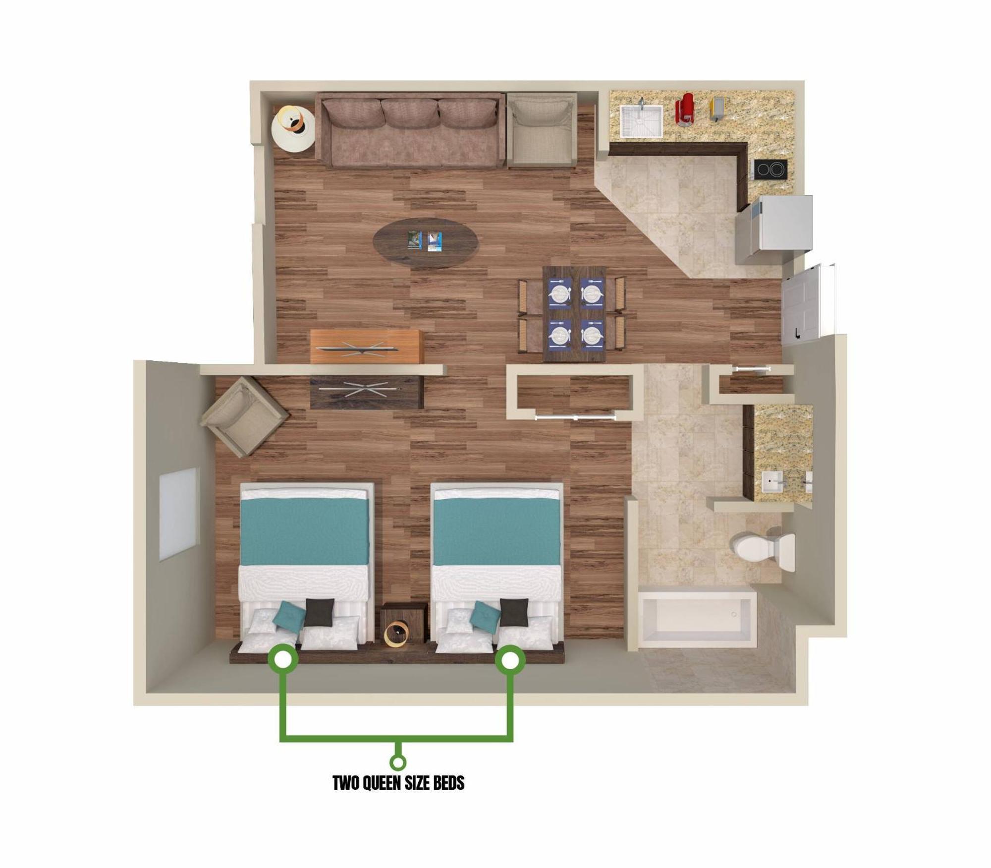 Appartement 1 Bedroom 3 Miles From Springs Hs307